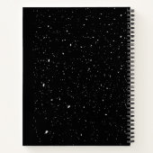 Klassisches Englisch in Schwarz und Weiß Notizblock (Rückseite)