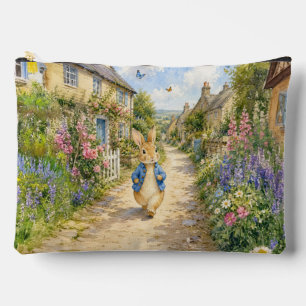Klassisches englisches Landstädtchen mit Kaninchen Zubehörtasche