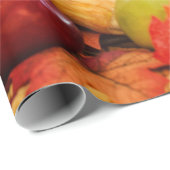 Klassisches Erntetisch-Dankfest Cornucopia Geschenkpapier (Rolleneckpunkt)