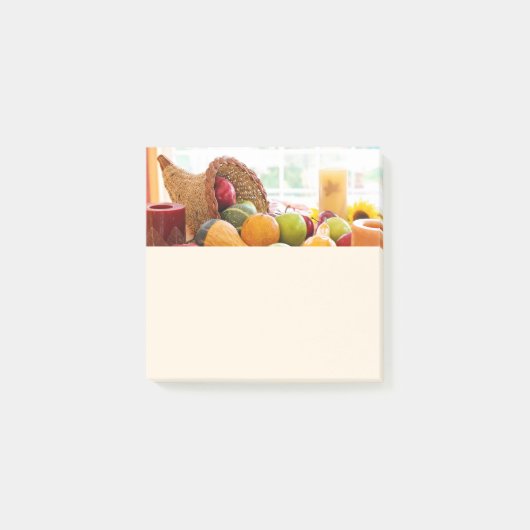 Klassisches Erntetisch-Dankfest Cornucopia Post-it Klebezettel (Vorderseite)