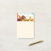 Klassisches Erntetisch-Dankfest Cornucopia Post-it Klebezettel (Auf Schreibtisch)