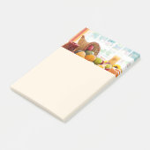 Klassisches Erntetisch-Dankfest Cornucopia Post-it Klebezettel (angewinkelt)