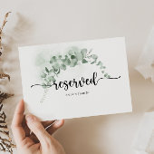 Klassisches Eukalyptus-Blatt-Hochzeitenreservat