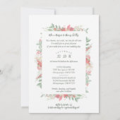 Klassisches Extravagantes Weihnachtspoinsettias Fo Einladung (Rückseite)