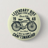 Klassisches Fahrrad Fahrradhandwerk Button (Vorderseite)