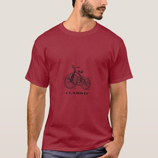 Klassisches Fahrrad T-Shirt (Vorderseite)