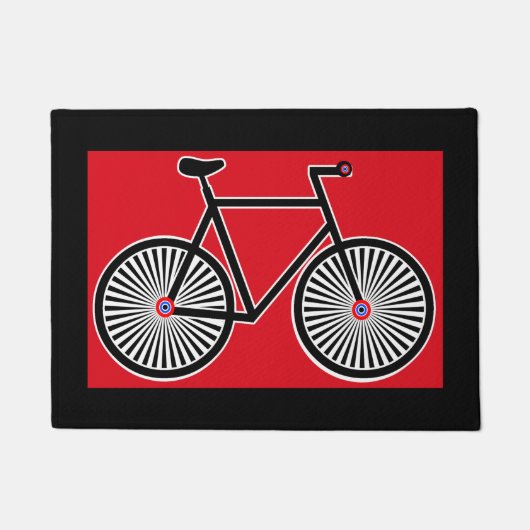 Klassisches Fahrrad-Ziel Bell Fußmatte (Vorderseite)