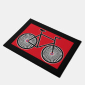 Klassisches Fahrrad-Ziel Bell Fußmatte (Schrägansicht)