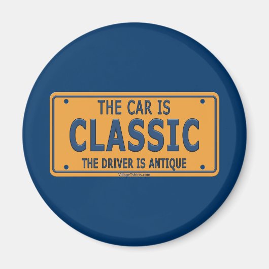 Klassisches Fahrzeug für antike Fahrer Magnet (Vorne)