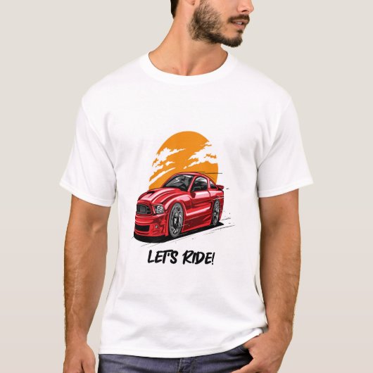 Klassisches Fahrzeugdesign T-Shirt (Vorderseite)