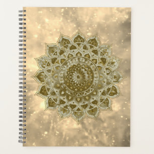 Klassisches farbenfrohes Mandala im indischen Stil Planer