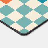 Klassisches farbiges Muster der karierten Tafel Schreibtischunterlage (Ecke)