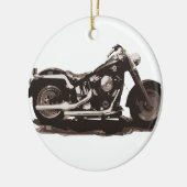 Klassisches Fat Boy Motorrad Keramikornament (Links)
