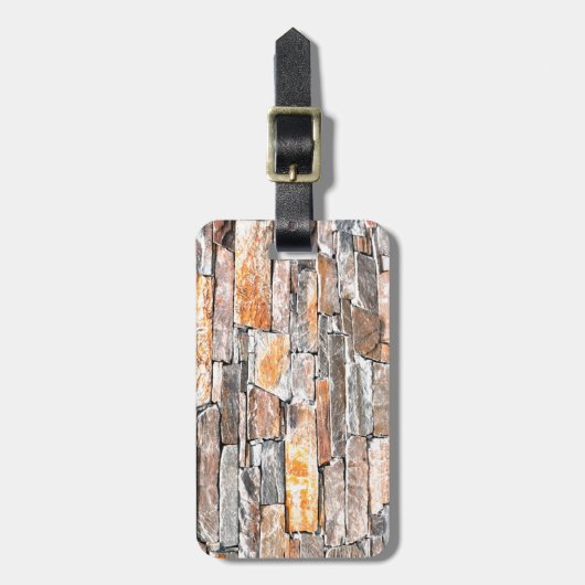 Klassisches Felsgestein Gepäckanhänger (Vorderseite vertikal)