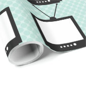 Klassisches FernsehSet-Verpackungs-Papier Geschenkpapier (Rolleneckpunkt)