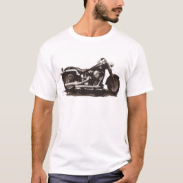 Klassisches fettes Jungen-Motorrad T-Shirt