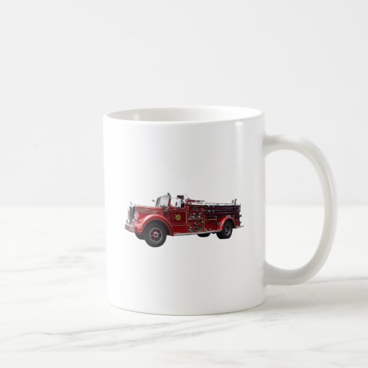 Klassisches Feuerwehrauto Kaffeetasse (Rechts)