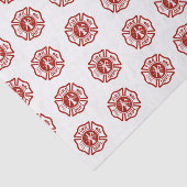 Klassisches Feuerwehrmann-Symbol-Muster Seidenpapier (Ausschnitt)