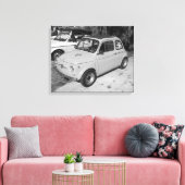 KLASSISCHES FIAT 500 VINTAGES KLASSIKAUTO LEINWANDDRUCK (Insitu (Wohnzimmer))