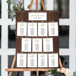 Klassisches Finden der Sitzkarten für Hochzeiten Einladung