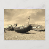 Klassisches Fischerboot Postkarte (Vorderseite)