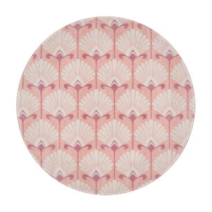 Klassisches Floral: Nahtloses Vintage-Muster Schneidebrett