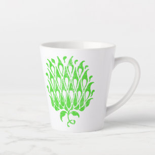 Klassisches florales Ornament Botanische Illustrat Milchtasse