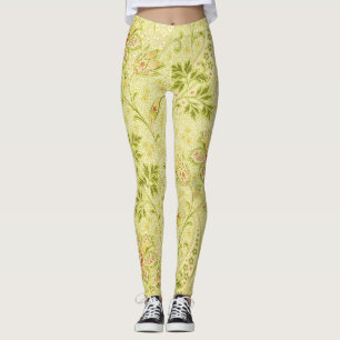 Klassisches florales Tapete: Alte Eleganz Leggings