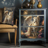 Klassisches Flügeldrachenhorn Magisches Märchenros Lendenkissen