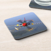 Klassisches Flugzeug Getränkeuntersetzer (Linke Seite)