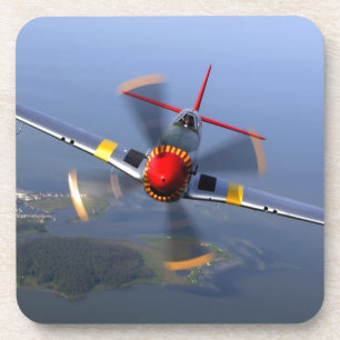 Klassisches Flugzeug Getränkeuntersetzer