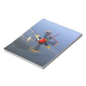 Klassisches Flugzeug Notizblock (Rotiert)