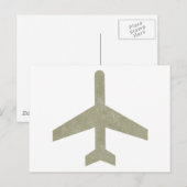 Klassisches Flugzeug Postkarte (Vorne/Hinten)