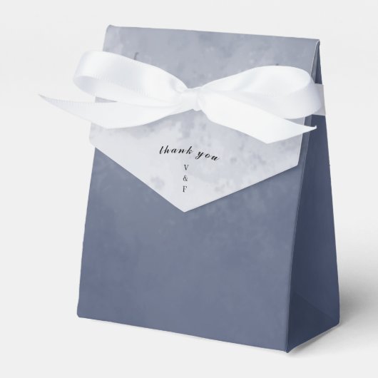 Klassisches formales Blaurauchen Geschenkschachtel (Vorderseite)