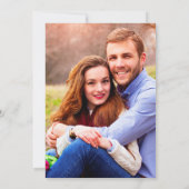 Klassisches formales Schwarz-Weiß-Foto Einladung (Rückseite)