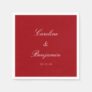 Klassisches formales Skript-Elegante Hochzeit Cust Serviette