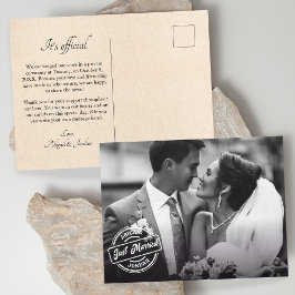 Klassisches Foto Ankündigungspostkarte