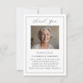 Klassisches Foto Beileid Beerdigung Dankeskarte (Vorderseite)