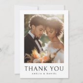 Klassisches Foto Dankeskarte (Vorderseite)
