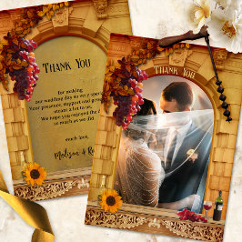 Klassisches Foto Dankeskarte