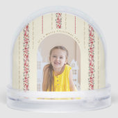 Klassisches Foto der Weihnachtszeit Schneekugeln (Rückseite)