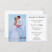 Klassisches Foto Einladung (Vorne/Hinten)