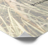 Klassisches Foto Elegante Hochzeit Poster (Ecke)