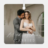 Klassisches Foto Elegante Ornament Aus Metall (Vorderseite)