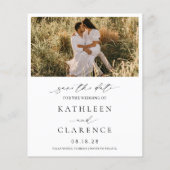 Klassisches Foto Eleganter Haushalt Hochzeit speic Flyer (Hinten)