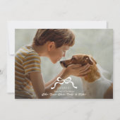 klassisches Foto Feiertagskarte (Vorderseite)