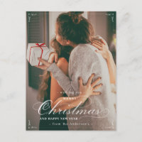 Klassisches Foto Frohe Weihnachten Glück Neujahr P