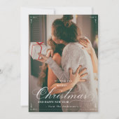 Klassisches Foto Frohe Weihnachts-Glückskarte für  (Vorderseite)