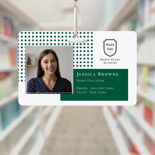 Klassisches Foto für das Logo der dunklen grünen S Ausweis