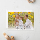 Klassisches Foto für Familienferien Mitteilungskarte (Vorderseite/Rückseite Beispiel)